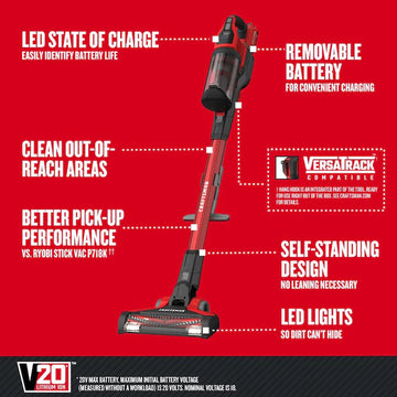 CRAFTSMAN V20 Cordless Stick Vacuum Cordless Stick Vacuum